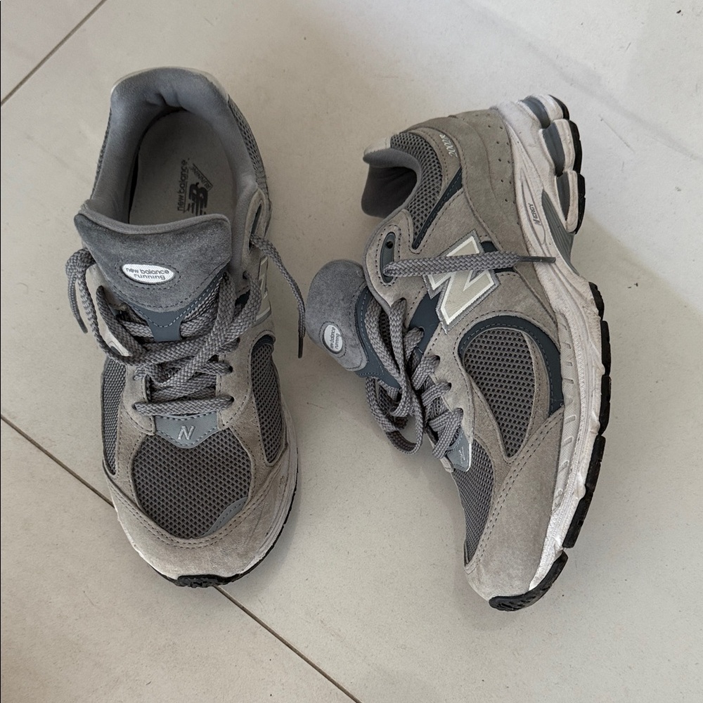 New Balance Charcoal and Light Gray Running Shoes